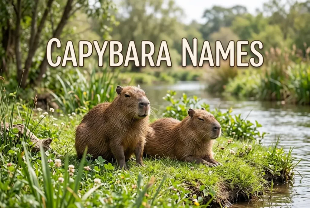 Cute Nature Names for a Water Loving Capybara