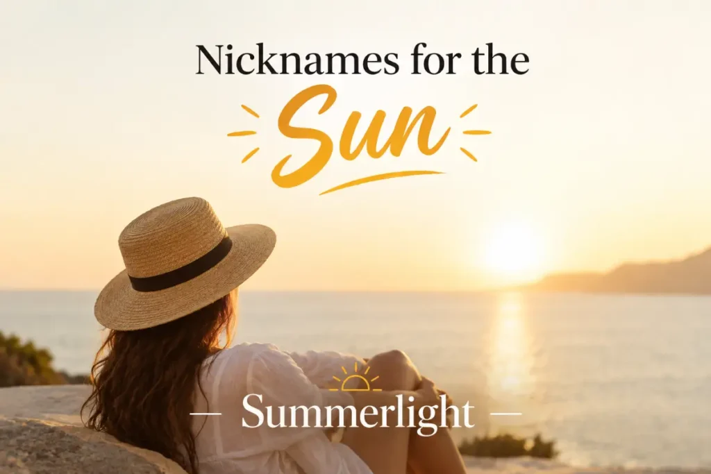 Names for the Sun Inspired by Summer and Warm Weather