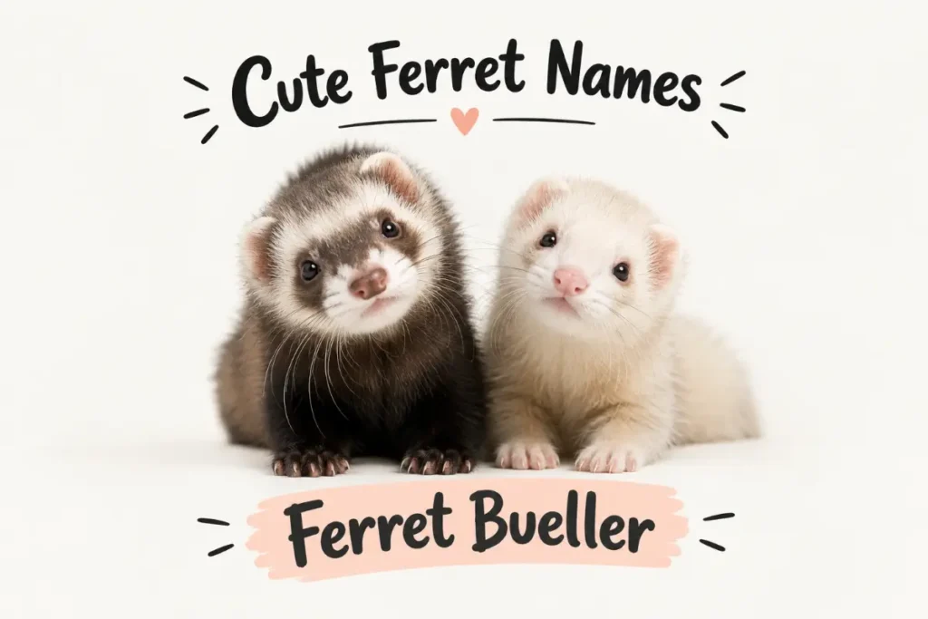 Funny and Punny Names for a Ferret With Personality